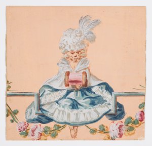 Female Monkey in Rococo Dress