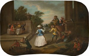 Singerie: The Dance, c.1739 by Christophe Huet