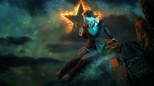 Blindfolded Man Burning Star by Christophe Kiciak