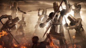 Crusader Knight Battle by Christophe Kiciak