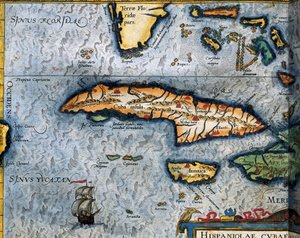 Map of the Caribbean Sea by Christophe Plantin by Christophe Plantin
