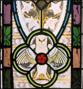 Owl and flower by Christopher Dresser