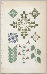 The art of decorative design: with an appendix, giving the hours of the day at which flowers open, published by Day & Son, London, 1862