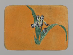 Small Card with Iris, ca. 1880