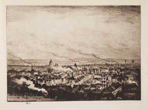 London from Parliament Hill by Christopher Richard Wynne Nevinson