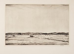 Sussex Downs by Christopher Richard Wynne Nevinson