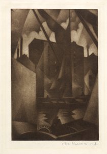 Docks by Christopher Richard Wynne Nevinson