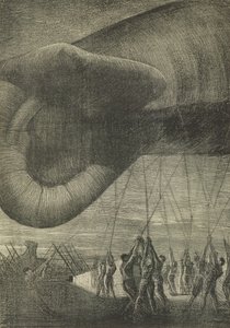 Hauling Down an Observation Balloon at Night by Christopher Richard Wynne Nevinson