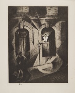 Sinister Paris Night, pub.1929