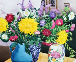 Interior with Asters by Christopher Ryland