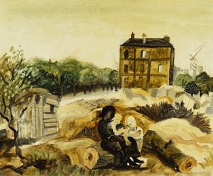 The Little Brown House, Passy, c.1928 by Christopher Wood
