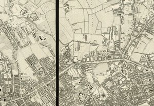 Detail of the Area Around Pentonville, from Map of London, from an Actual Survey Made in the Years 1824 by Christopher and John (fl.1821 40) Greenwood