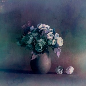 Moody Floral Still Life by Cicek Kiral