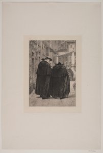 Two Roman Priests by Cilius Johannes Konrad Andersen