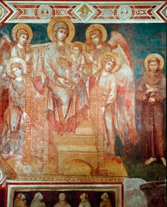 Madonna with Children on the Throne, Four Angels and Saint Francis of Assisi