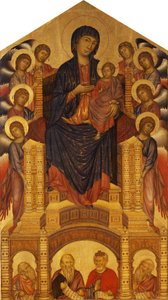 Santa Trinita Maestà (Madonna Enthroned; Madonna and Child Enthroned with Eight Angels, Santa Trinita Madonna)