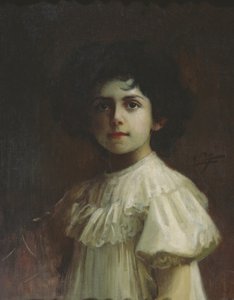Portrait as a Child of Yolande Louise of Savoy by Cipriano Cei