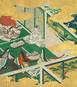 A Lovely Garland Tamakazura by Circle of Tosa Mitsuyoshi