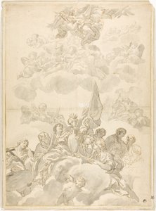 Glorification of Saint by Ciro Ferri