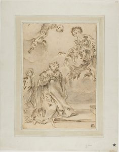 Madonna and Child Appearing to Male Saint
