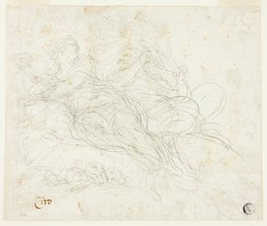 Nymph and Satyr by Ciro Ferri