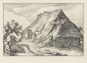 Farm with Collapsed Thatched Roof