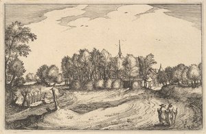 A Convent, plate 13 from Regiunculae et Villae Aliquot Ducatus Brabantiae by Claes Jansz Visscher