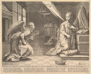The Annunciation by Claes Jansz Visscher