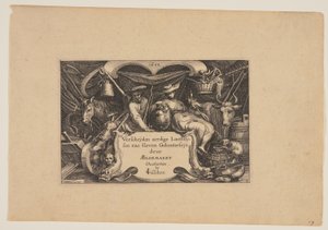 Title-page, from Landscapes by Claes Jansz. Visscher
