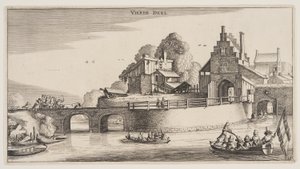Entrance of a Town, from Landscapes by Claes Jansz. Visscher II