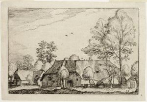 Large Farm, plate ten after Pictures of Farms, Country Houses and Rustic Villages by Claes Jansz. Visscher II