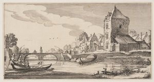 Village on a River, from Landscapes