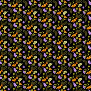 Night Leaves Pattern by Claire Huntley