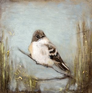 Quiet Bird on Branch by Claire Lerner