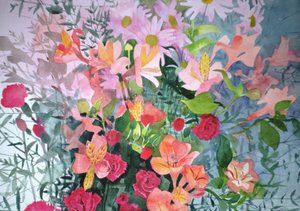 A Pink Bouquet by Claire Spencer