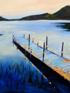 Serene Dock at Twilight