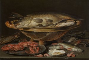 Still Life with Fish by Charlotte Evans