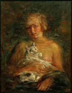 Girl with Cat