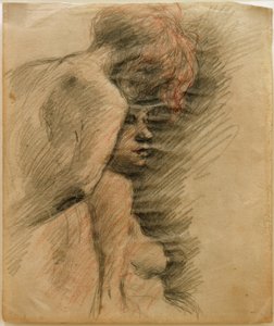 Two Female Nudes Facing Each Other