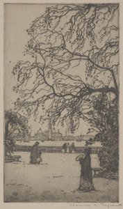 Public Garden, Venice by Clarence A. Gagnon