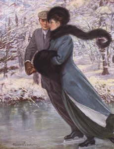 Love laughs at winter by Clarence F. Underwood