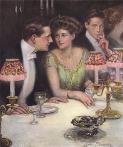 The only two at dinner by Clarence F. Underwood