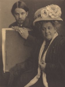 Alvin Langdon Coburn and His Mother, c.1909 by Clarence H White