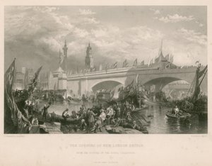 The Opening of New London Bridge by Clarkson Frederick Stanfield