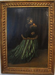 Camille, The Green Dress by Claude Monet: Fine art print