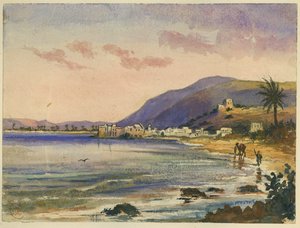 Haifa with Carmel Ridge Behind by Claude Conder