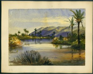The Mouth of the River Kishon and Mount Carmel by Claude Conder