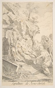 Entombment of Christ by Claude Gillot, Jacques Gabriel Huquier