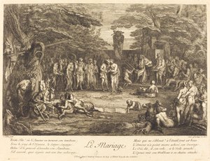 Marriage by Claude Gillot