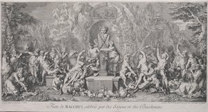 The Four Festivals: Festival of Bacchus by Claude Gillot